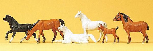 Preiser 10150 HO Scale Animals -- Horses
