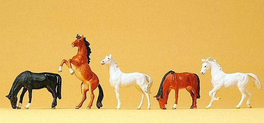 Preiser 10156 HO Scale Animals -- Horses