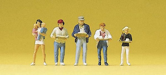 Preiser 10367 HO Scale People Working -- Guests at the Restaurant pkg(5)