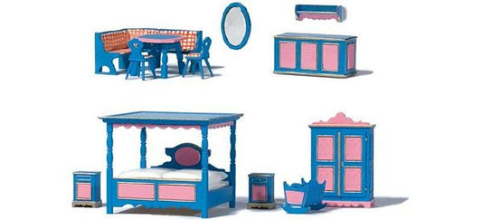 Preiser 17709 HO Scale Rustic Furniture - Assembled