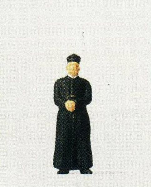 Preiser 28076 HO Scale Individual Figures - Religious People -- Priest Wearing a Cassock