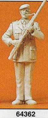 Preiser 64362 12785 Scale Military - Modern German Army (BW) - Unpainted Band Figure (Plastic Kit) -- Male Bassoon Player