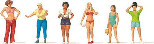 Preiser 79230 N Scale Women At the Campsite -- pkg(6)