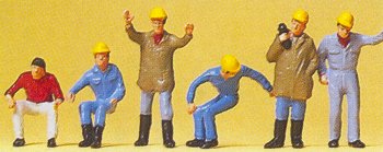 Preiser 10037 HO Crane Operators (6)