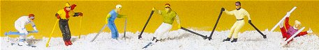 Preiser 10313 HO Down Hill Skiers (6)
