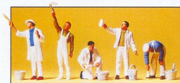 Preiser 10477 HO Men Painters (6)