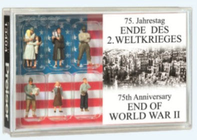 Preiser 13404 HO End of WWII 75th Anniversary American Figure Set (8)