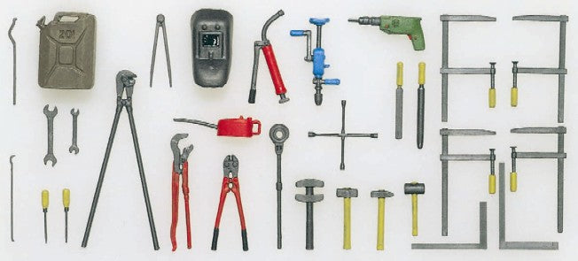 Preiser 57301 1/24-1/25 Garage Tool Accessory Set