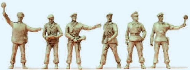 Preiser 72534 1/72 Unpainted German Federal Armed Forces Military Police (6) (Kit)