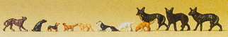 Preiser 79122 N Dogs in Various Sizes (11)