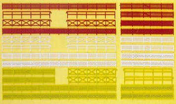 Preiser 79551 N Assorted Fencing (30) (Kit)