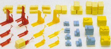 Preiser 79567 N Forklifts, Lift Wagons & Cargo (Kit)