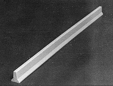 Rix Products 115 HO Scale Modern Median Divider pkg(4)