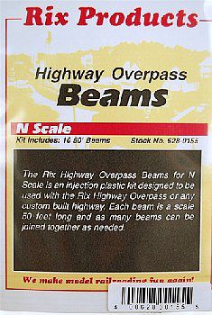 Rix Products 155 N Scale Overpass Parts -- Beams