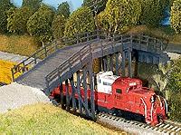 Rix Products 200 HO Scale Rural Wooden Overpass (Plastic Kit)
