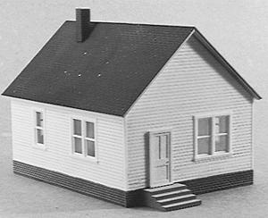 Rix Products 201 HO Scale One-Story House -- Kit - 3 x 3-7/8" 7.7 x 9.9cm