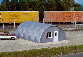 Rix Products 410 HO Scale Quonset Hut -- Kit - Scale 24 x 26 x 12'  7.3 x 7.9 x 3.7m