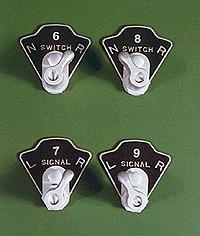 Rix Products 61 HO Scale CTC Knob Set -- Kit pkg(2)