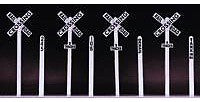 Rix Products 660 HO Scale Crossbuck and Milepost Set