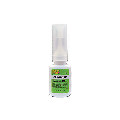 Robart 435 All Scale Zap-A-Gap/CA+ Filling Adhesive -- 1/4oz 7.4mL