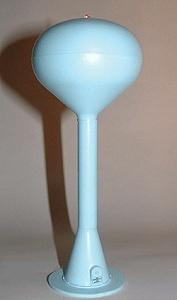 Railtown Models 3901L N Scale Spherical Water Tower w/Flashing Red Light -- Sky Blue