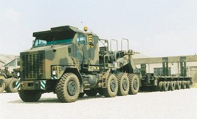 Trident Miniatures 81001 HO Scale Military - US/NATO - Heavy Trucks (Resin & Metal Kit) -- Oshkosh M1070 Heavy Equipment Transporter (HET) 4-Axle Conventional Truck