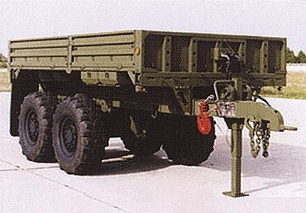 Trident Miniatures 81013 HO Scale Military - Modern US Army/NATO - Trailers -- M1095 MTV 2-Axle Flatbed (Composite Kit)