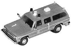 Trident Miniatures 900581 HO Scale Chevrolet Suburban - Emergency - Fire Vehicles -- Airport Fire Command "Florian #1"