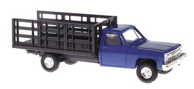 Trident Miniatures 901532 HO Scale Chevrolet Pick-Up with Stakebed Body -- Blue