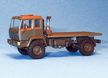 Trident Miniatures 90244 HO Scale Military - US/Nato - Light/Medium Tactical Vehicles -- M1080 Single-Axle Flatbed (olive)