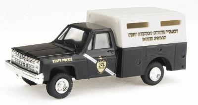 Trident Miniatures 90256 HO Scale Chevrolet Utility Truck (Limited-Run) - Emergency - Police Vehicles -- New Mexico State Police - Special Operations Bureau - Bomb Squad
