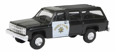 Trident Miniatures 90357 HO Scale Chevrolet Suburban - Emergency - Police Vehicles -- California Highway Patrol