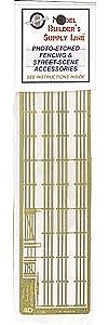 The N Scale Architect 61050 N Scale 3-Rail Corral Fence w/Gates - Model Builder's Supply Line -- Etched Brass Fencing, 300 Scale Feet