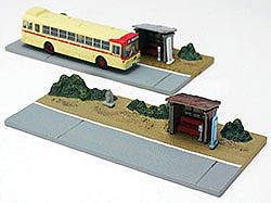 TomyTec 262978 N Scale Rural Bus Stop -- Kit