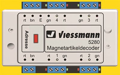 Viessmann 5280 All Scale Multi-Protocol Accessory Decoder -- Works w/DCC & Marklin Motorola Systems