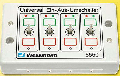 Viessmann 5550 All Scale Universal On-Off-Changer Switch -- Use for Lights, Block Control, Signals Etc.