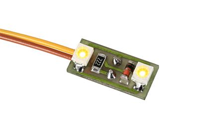 Viessmann 6021 HO Scale PC Board-Mounted Interior Building Light w/2 LEDs -- Warm White (14-16V)