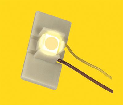 Viessmann 6046 HO Scale Floor-Mount Interior Light LEDs w/Wires pkg(10) -- Warm White