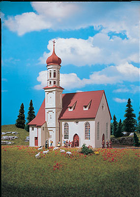 Vollmer 43709 HO Scale St. Andrew's Church -- 7-1/4 x 5-1/2" 18.5 x 14cm