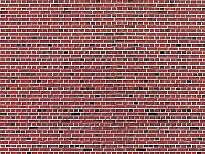 Vollmer 46042 HO Scale Stone Pattern Embossed Paper pkg(10) -- Red Brick