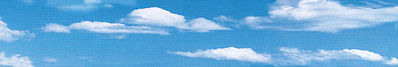 Vollmer 46105 All Scale Sky & Clouds Background Scene -- 112 x 32" 280 x 80cm