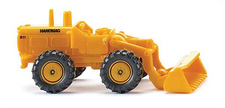 Wiking 97402 N Scale 1964-1972 Hanomag Wheel Loader - Assembled -- Yellow