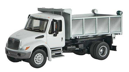 Walthers Scenemaster 11637 HO Scale International(R) 4300 Single-Axle Dump Truck - Assembled -- White with Utility Company decals