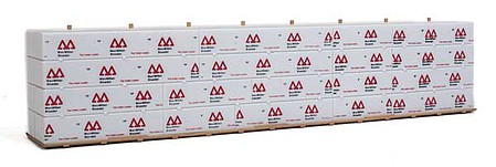 Walthers Scenemaster 3123 HO Scale Wrapped Lumber Load for WalthersProto CC&F Bulkhead Flatcar -- MacMillan Bloedel