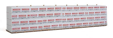 Walthers Scenemaster 3125 HO Scale Wrapped Lumber Load for WalthersProto CC&F Bulkhead Flatcar -- Weldwood of Canada