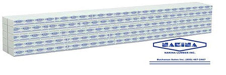 Walthers Scenemaster 3164 HO Scale Wrapped Lumber Load for WalthersMainline 72' Centerbeam Flatcar -- Nakina Lumber (blue)
