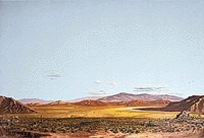 Walthers Scenemaster 949-706 HO Scale Background Scene 24 x 36"  60 x 90cm - Instant Horizons(TM) -- Saguaro Cactus Desert