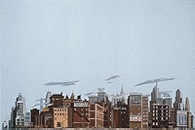 Walthers Scenemaster 949-712 HO Scale Background Scene 24 x 36"  60 x 90cm - Instant Horizons(TM) -- Hotel/Business