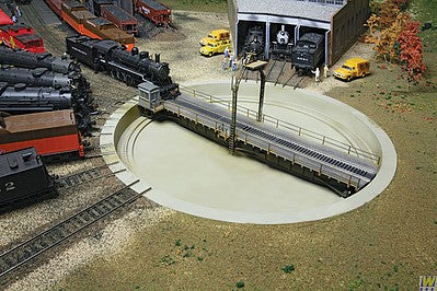 Walthers Cornerstone 2860 HO Scale Motorized 90' Turntable -- Assembled - 13-3/4" 34.9cm Overall Diameter