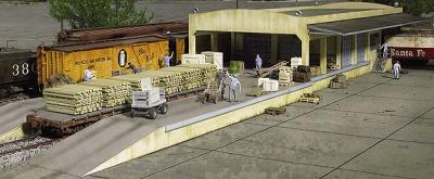 Walthers Cornerstone 2918 HO Scale Open Air Transload Building -- Kit - 25 x 5-1/4 x 3" 63.5 x 13.3 x 7.6cm